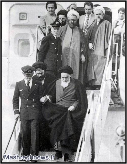 Intoarcerea lui Khomeini in Iran 1979
